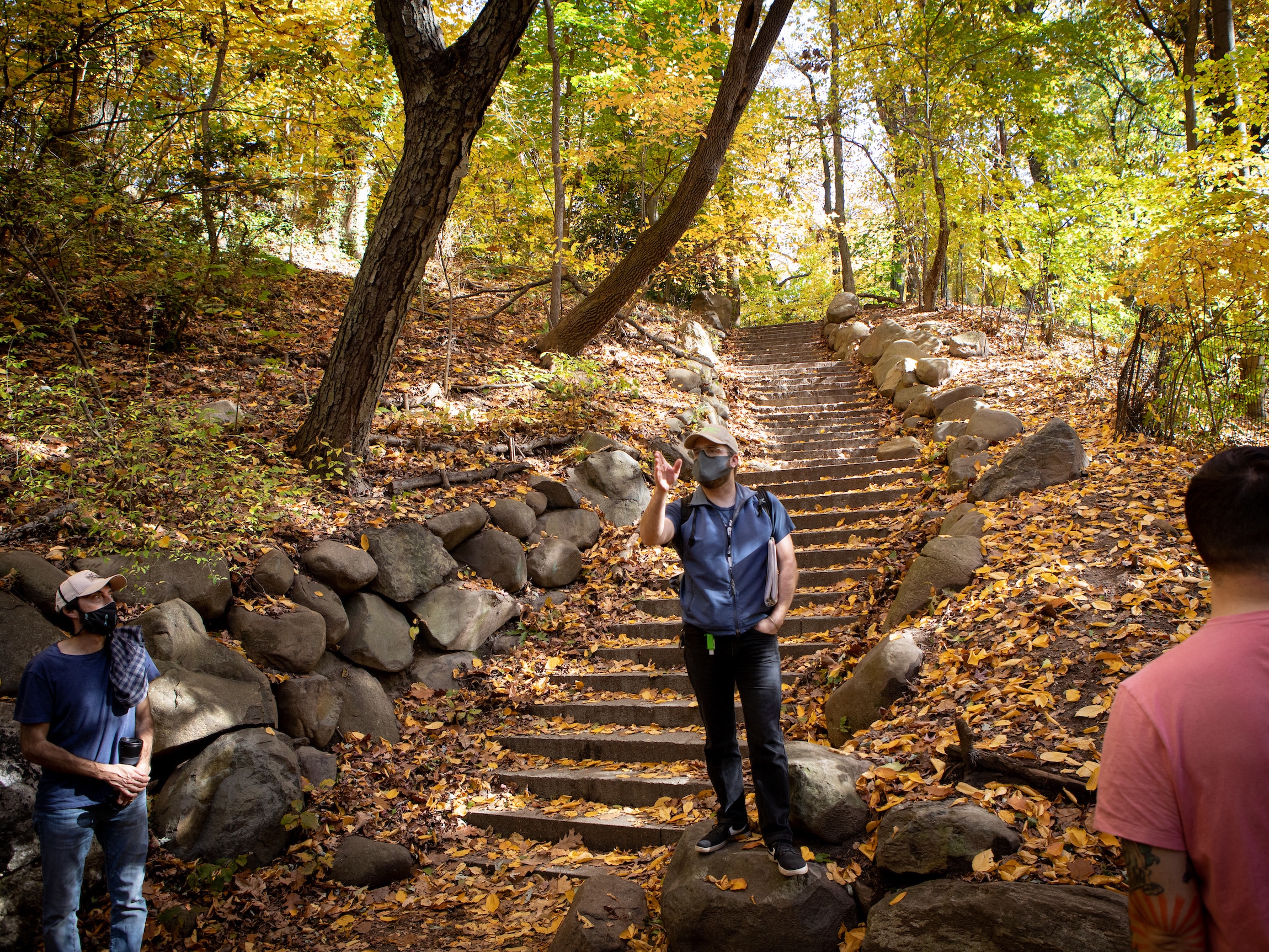 Andrew on steps Ravine (2020)