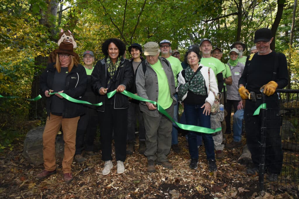 Ribbon Cutting at Fallkill Trail in Prospect Park.