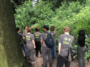 Woodlands Youth Crew in Prospect Park.