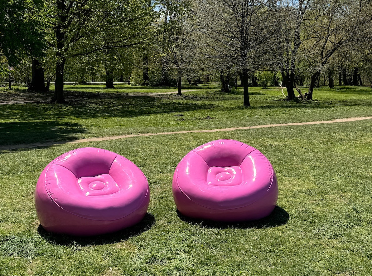 CJ Hendry's Pink Chairs