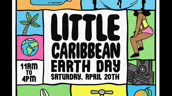 Little Caribbean Earth Day Event Flyer