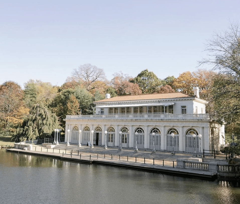 Prospect Park Boathouse in the fall c. Liz Andolina