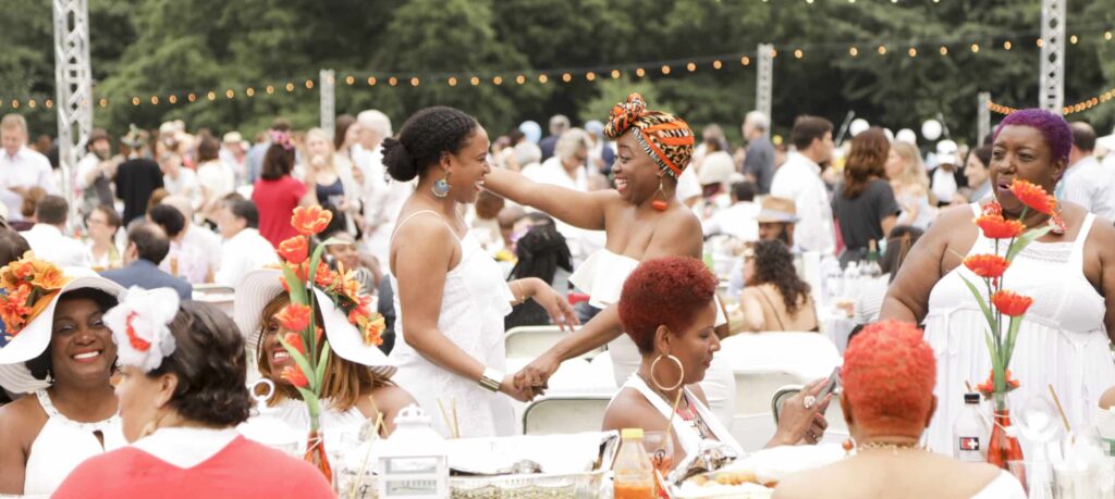 All-white party at Prospect Park.