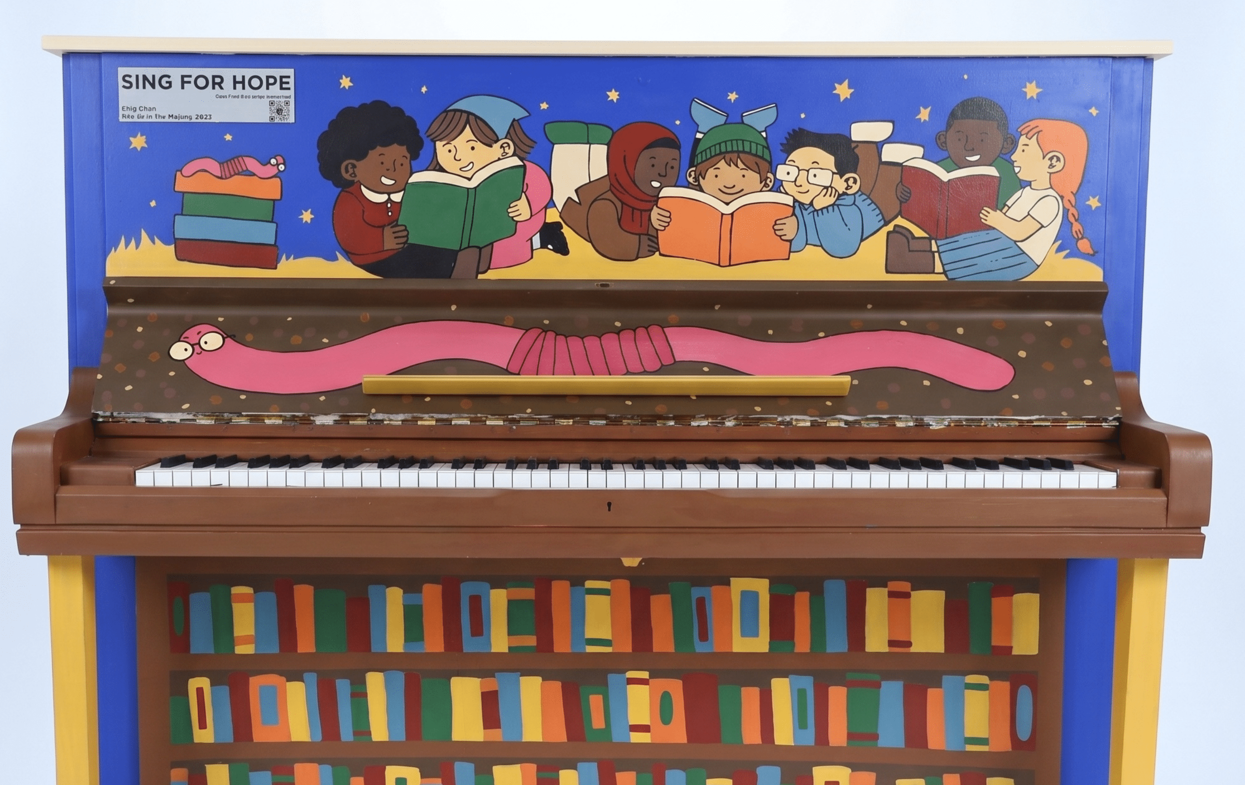 a hand painted piano