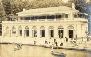 old photo of Boathouse in Prospect Park