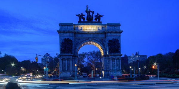 Soldiers and Sailors Arch Lighting Test