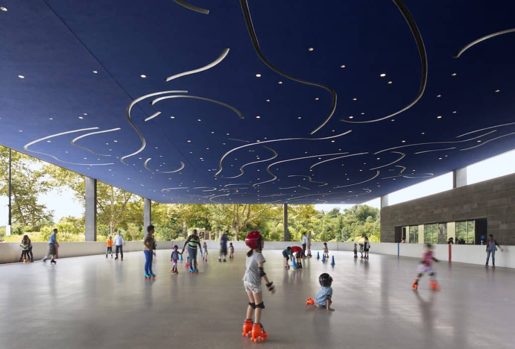 Roller skating at LeFrak Lakeside