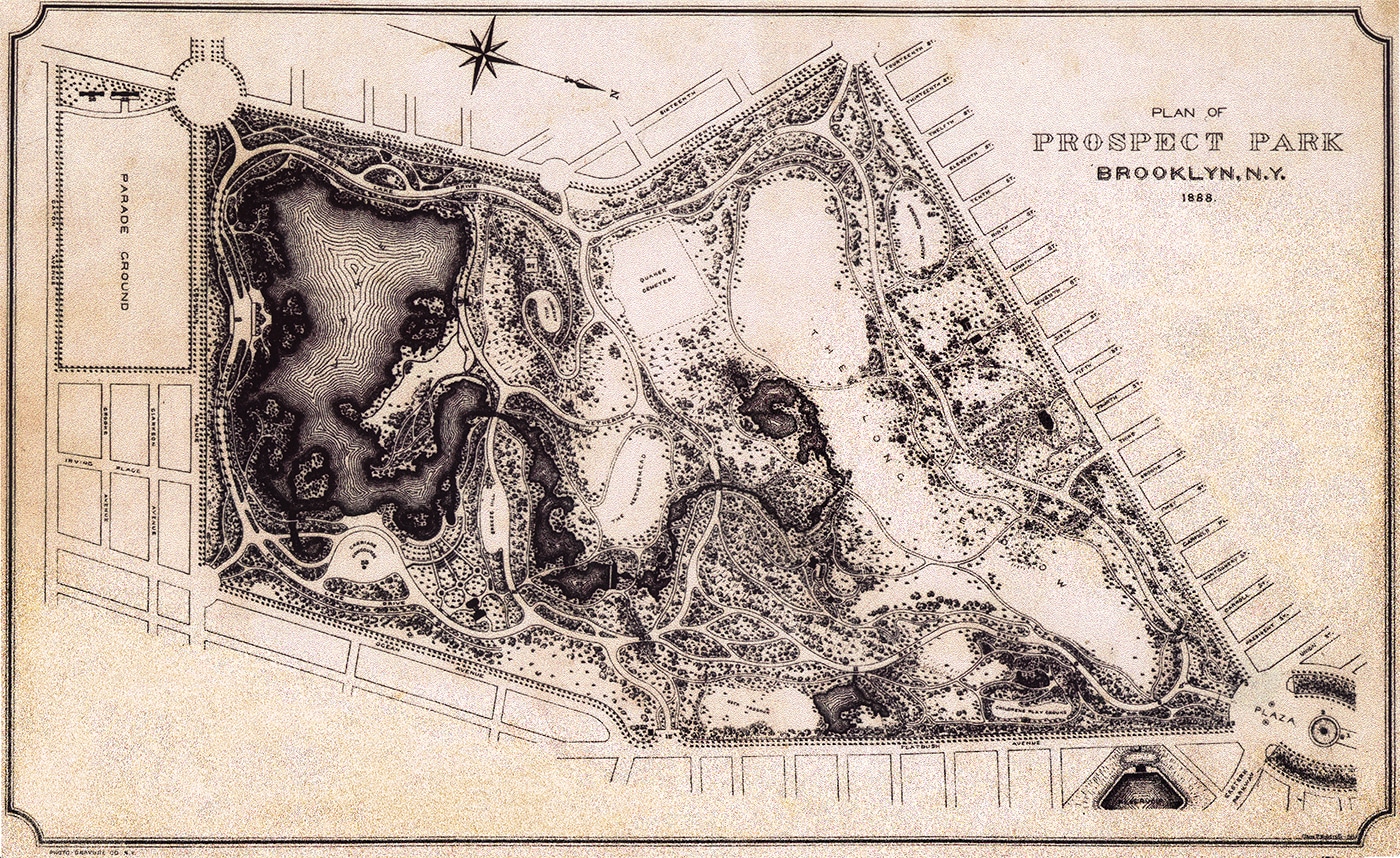 Plan of Prospect Park, 1888