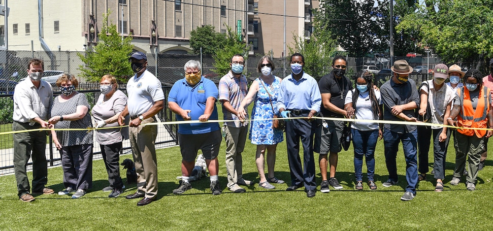 Dog Run Ribbon Cutting