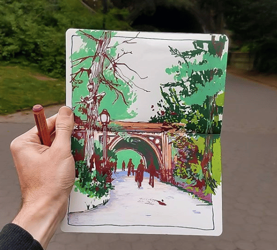 Drawing of the Park